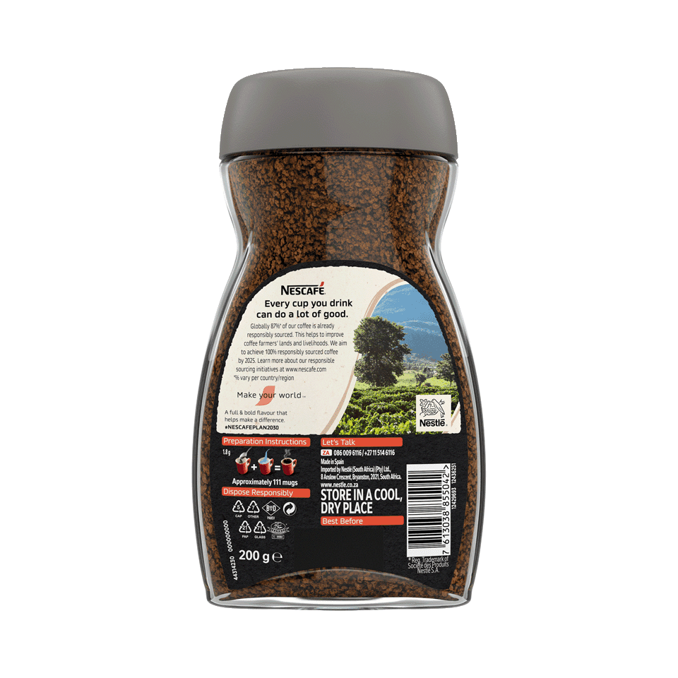NESCAFÉ® Classic Black Roast Instant Coffee - Image 4